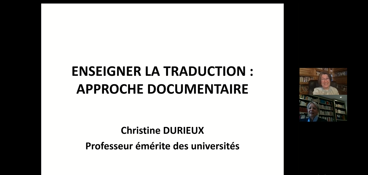 Christine Durieux «Enseigner la traduction – approche documentaire» (французский язык)